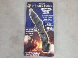 New Off the Grid Tools Survival Pocket Knife