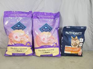 3 New Bags of Cat Food