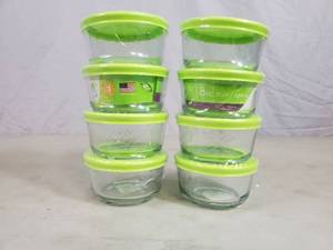 2 New 8 Piece Kitchen Classics Glass Food Storage Sets
