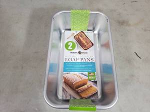 2 New Nordic Ware Natural Aluminum Loaf Pans