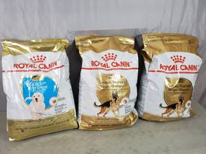 3 New Bags of Royal Canin German Shepherd  Golden Retriever Dog Food