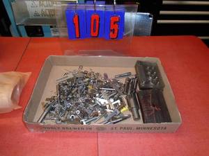 Flat of machinist tools with many small bits, fly cutter,& radius gage set. As shown.