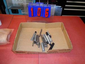 Flat of assorted counter bores. In good used condition. As shown.