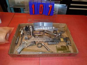 Flat of assorted machinsit tools with punches & bits. As shown.