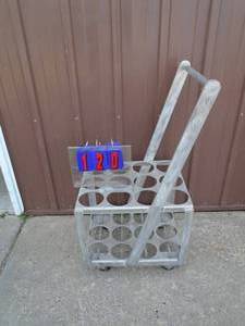 Aluminum wheeled cart. Only your imagination limits uses. As shown.