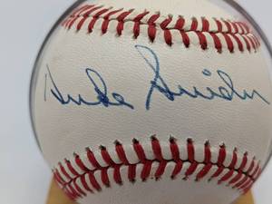 lot 42 image: Duke Snider Hand-Signed Baseball with Display