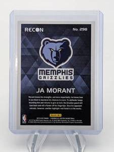 lot 109 image: 2019 Ja Morant Recon Rookie Card