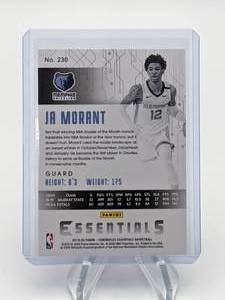 lot 110 image: 2019 Ja Morant Essentials Rookie Card