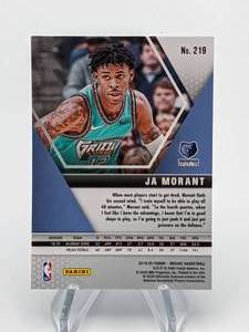 lot 112 image: 2019 Ja Morant Mosaic Rookie Card
