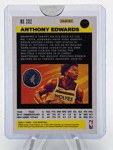 lot 115 image: 2020 Anthony Edwards Ant Man Flux Rookie Card