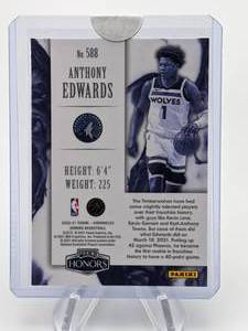 lot 117 image: 2020 Anthony Edwards Ant Man Honor Rookie Card