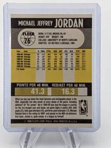 lot 118 image: 1990 Michael Jordan Fleer Basketball Card