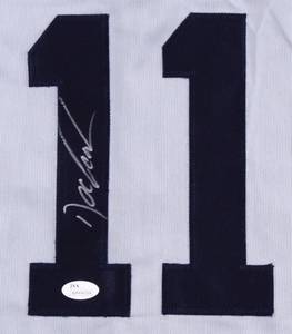 lot 78 image: Dwight Doc Gooden Signed Gray Yankees Jersey