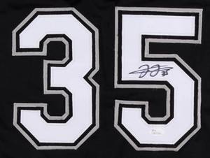 lot 78A image: Frank Thomas The Big Hurt Signed White Sox Jersey JSA Certified