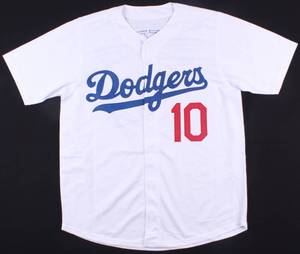 lot 73B image: Gary Sheffield Signed Dodgers White and Blue Jersey JSA Certified