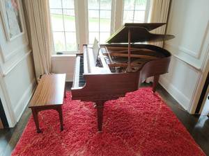 Baby Grand Piano and Bench by Marshall and Wendell
