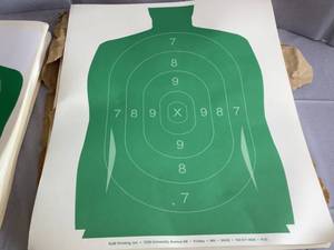 Firing Range Targets - Papers - Two Differant Styles