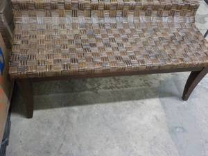 Woven Bench 50 Long, 19 off floo...
