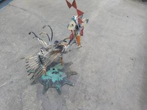Welded Outdoor Chicken Dcor 24 w...