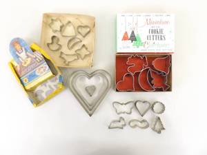 Lot of Vintage Cookie Cutters