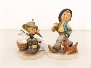 2 Vintage Hummel Figurines