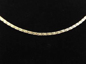 14k Yellow Gold Greek Key Link Necklace