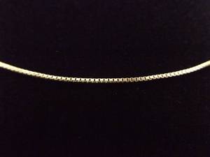 14k Yellow Gold Box Link Necklace