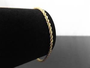 14k Yellow Gold Rope Bracelet