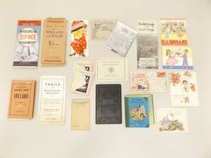 Lot of Misc Antique and Vintage Maps, Paperwork, Ephemera, etc.