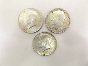 3 - 1964 Kennedy Silver Dollars