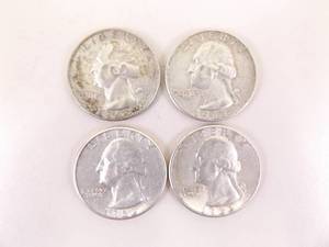 4 - 1960s Silver Washington Quarters