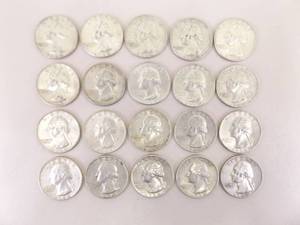 20 - 1964 Silver Washington Quarters