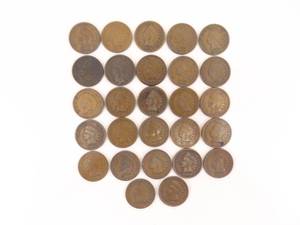 27 - 1890s Indian Head Pennies