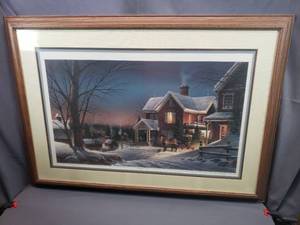 lot 2 image: Terry Redlin Framed Print  House Call   #5516 of 6800