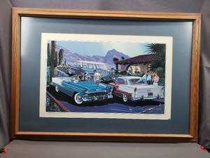 lot 12 image: R.A. Cadaret Print The Classic Chevys 1955 #207 of 550