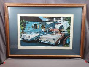 lot 13 image: R.A. Cadaret Print The Classic Chevys 1956 #207 of 500