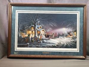 lot 20 image: Terry Redlin  Winter Wonderland