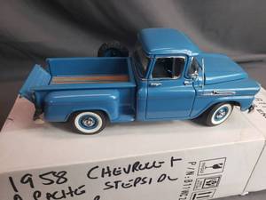 lot 216 image: 1958 Chevy Apache Stepside Pickup Danbury Mint