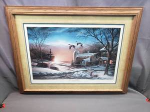 lot 296 image: Terry Redlin The Sharing Season II