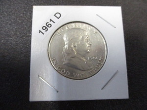 15. 1961-D Franklin Silver Half Dollar