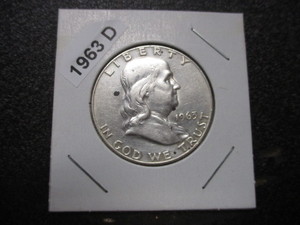 19. 1963-D Franklin Silver Half Dollar