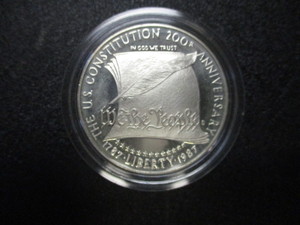 23. 1987-S US Constitution Commemorative Proof Silver Dollar in Protective Case