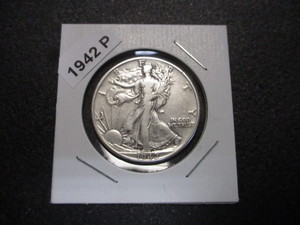 30. 1942-P Walking Liberty Silver Half Dollar