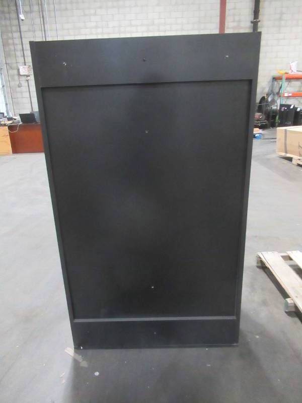lot 503 image: Retail Vertical Display Bins In Black - Used for Tile StorageDisplay in Retail Store. Dimensions 32 x 20 x 55 Tall.