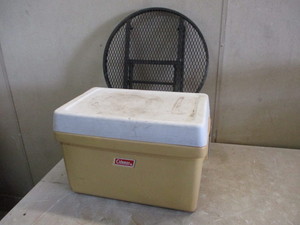 lot 71 image: Coleman Cooler and Folding Picnic Table