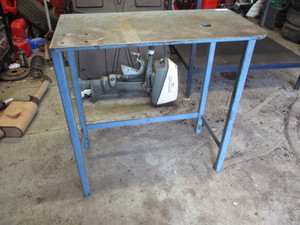 lot 103 image: Nice Steel Workbench