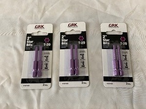 (3) 2PACK GRK  2 STAR BITS