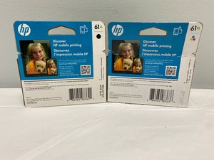 2 HP 61XL REPLACEMENT INK BLACK AND COLOR