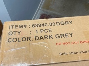 DARK GREY WOOD LAWN CHAIR