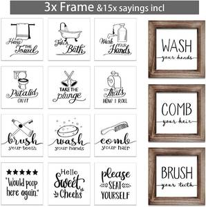 Motivational Farmhouse Bathroom Wall Decor (Brand New)
